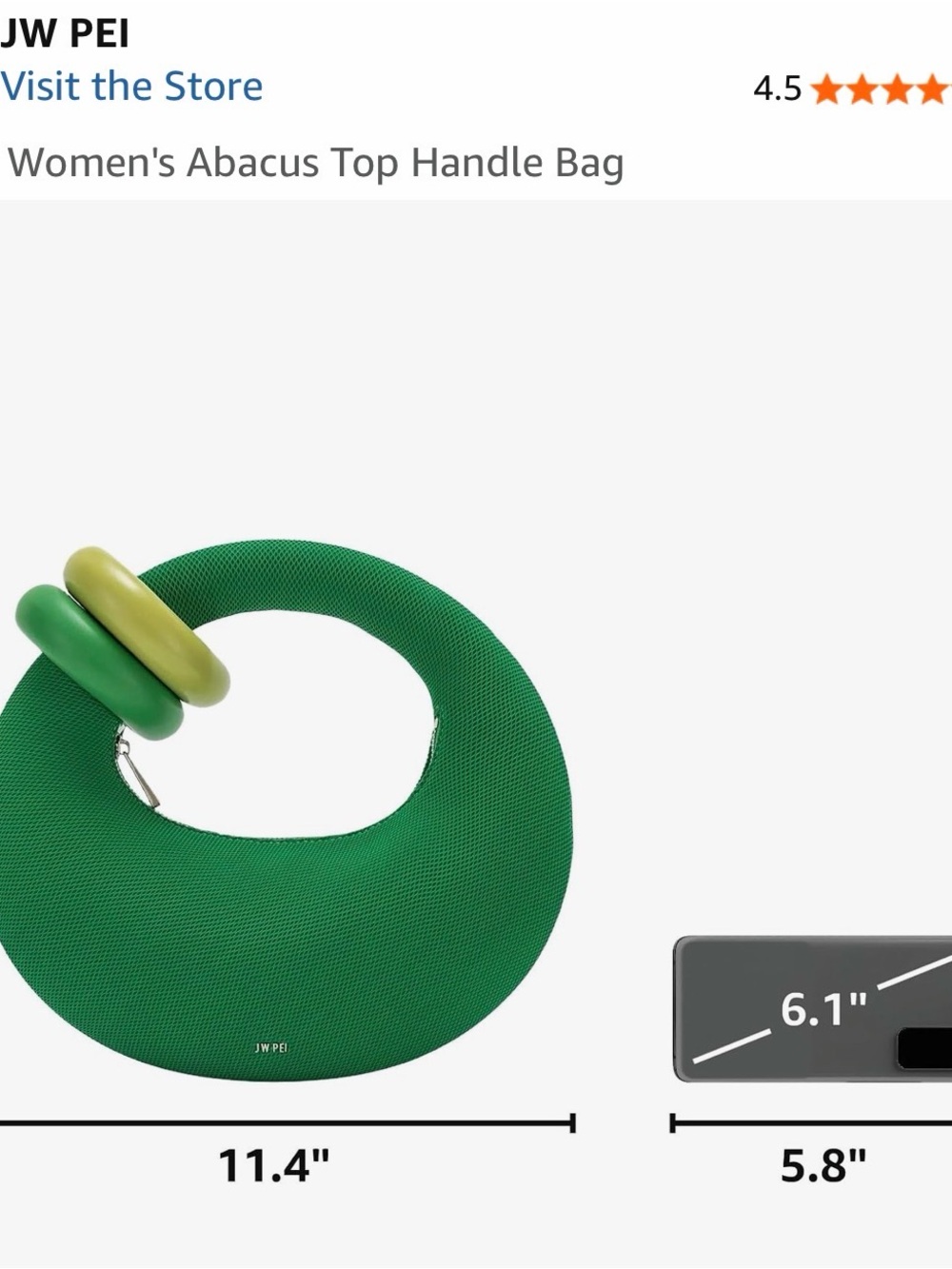 JW PEI Women's Abacus Top Handle Bag - Picture 5 of 7